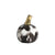 Black, White & Gold Ceramic Abstract Pumpkin Décor - Small FD-D24010B