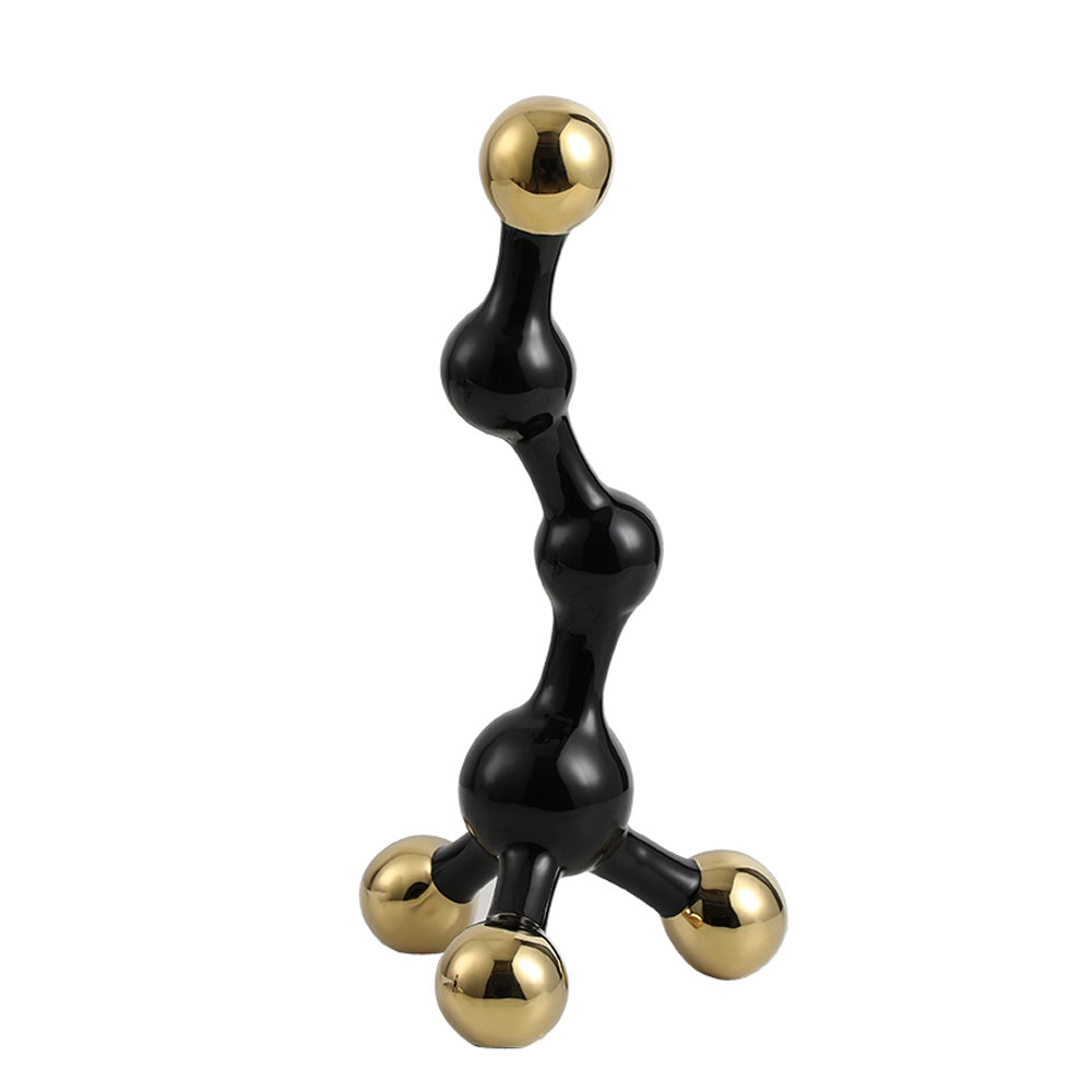 Black & Gold Ceramic Molecule Décor - Large FD-D24019A