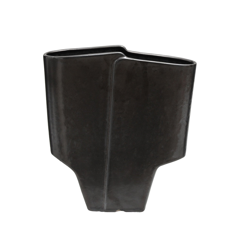 Black Ceramic Vase FD-D24031A