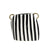 Black & White Ceramic Vase with Stripes and Gold Handle Detail FD-D24038B