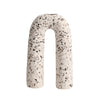 White Textured Ceramic Bud Vase with Splatter Detail FD-D24040A