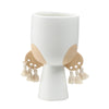 White Ceramic Vase with Tassel Detail FD-D24055A