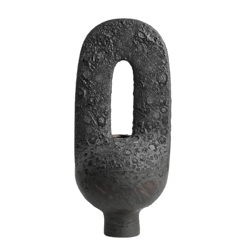 Black Splatter Ceramic Bud Vase - Tall FD-D24072A