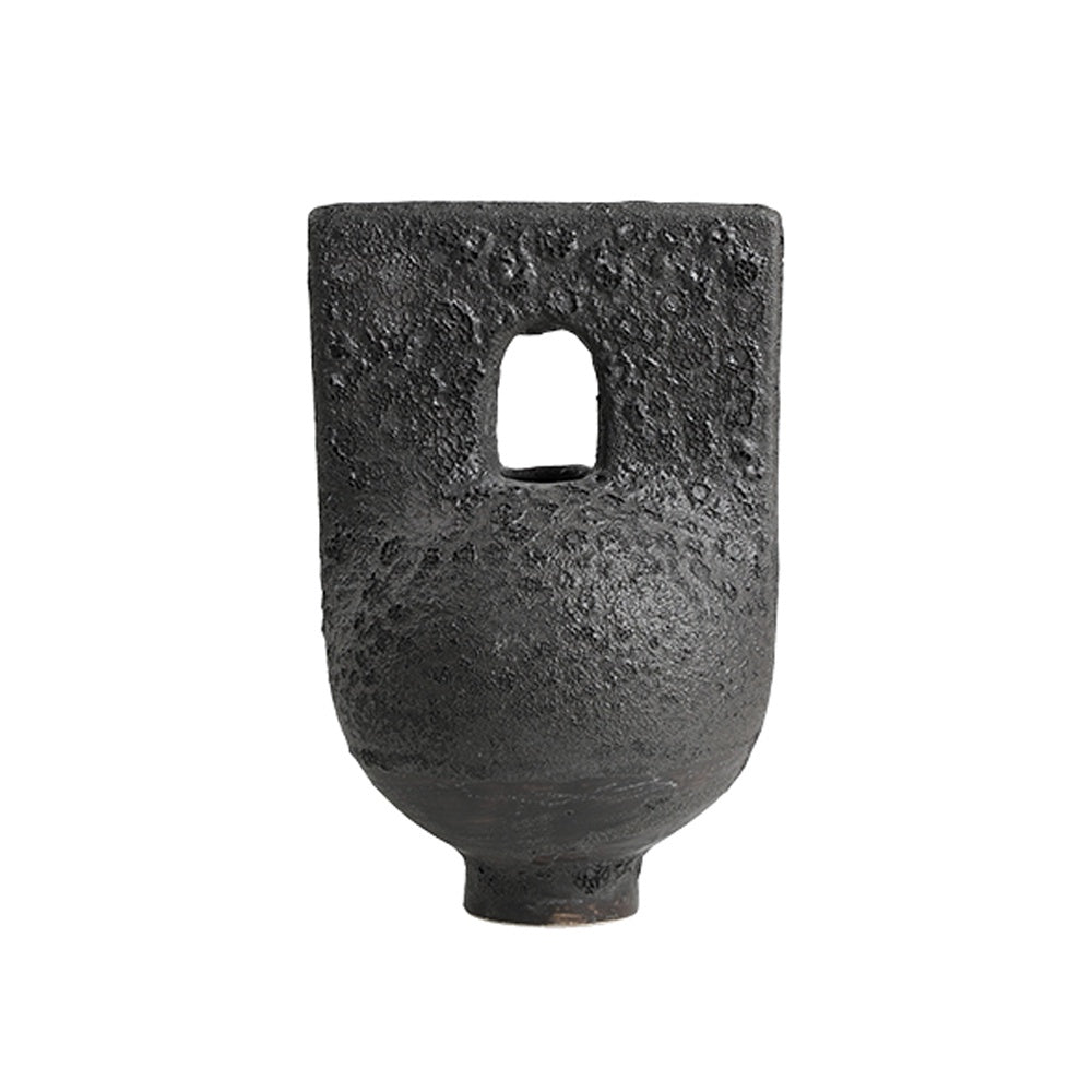 Black Splatter Ceramic Bud Vase - Small FD-D24072B