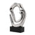 Chrome Ceramic Abstract Sculpture FD-D24089