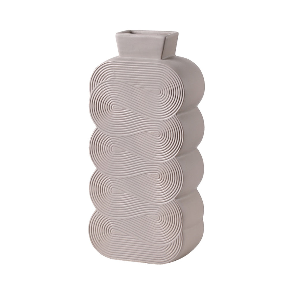 Pastel Spiral Ceramic Vase - A FD-D24099