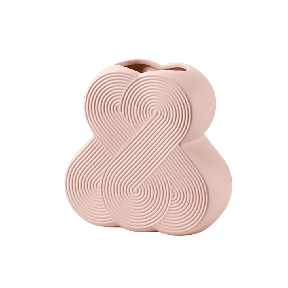 Pastel Spiral Ceramic Vase - C FD-D24101