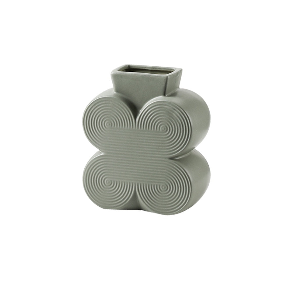 Pastel Spiral Ceramic Vase - E FD-D24103