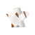 White Ceramic Abstract Vase with Brown Detail - B FD-D24117B