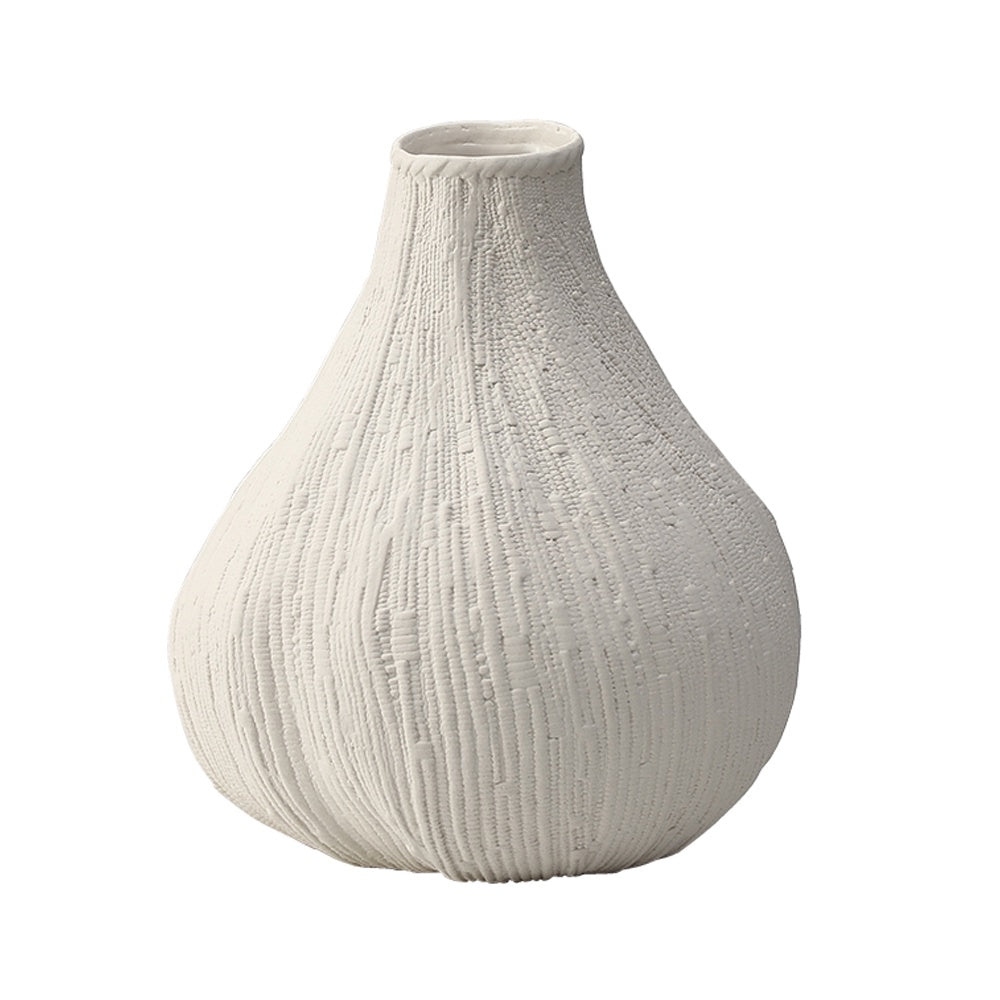 White Ceramic Vase FD-D24120