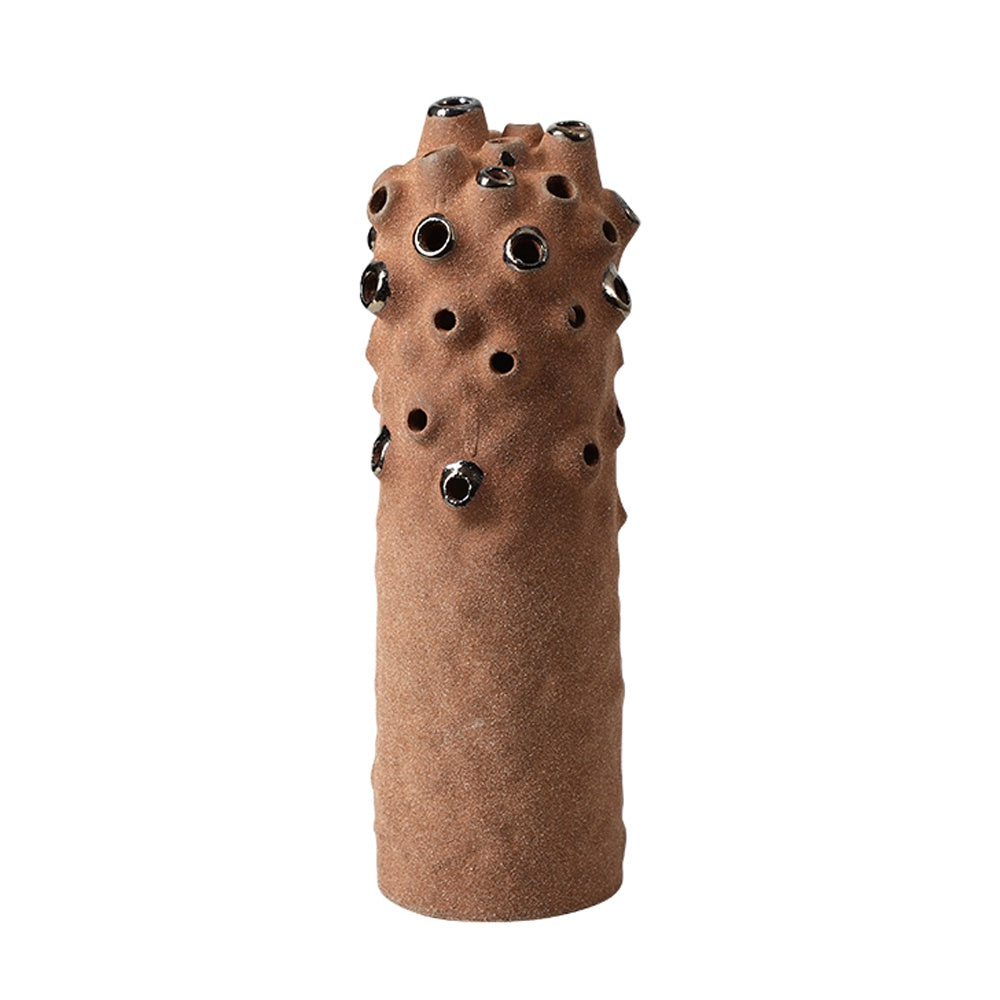 Brown Ceramic Coral Vase - Tall FD-D25046A