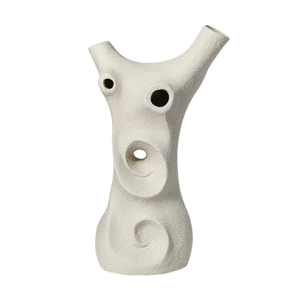 White Ceramic Root Vase FD-D25055A