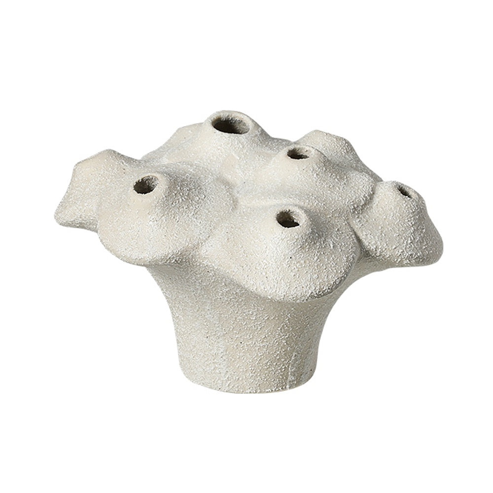 White Ceramic Vase FD-D25055C