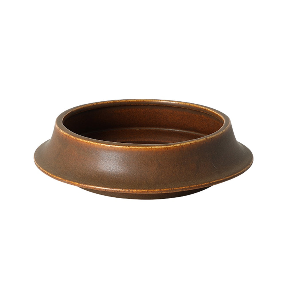 Brown Glazed Ceramic Decorative Bowl FD-D25061