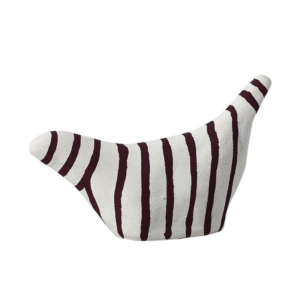 Black & White Ceramic Abstract Bird Sculpture FD-D25091