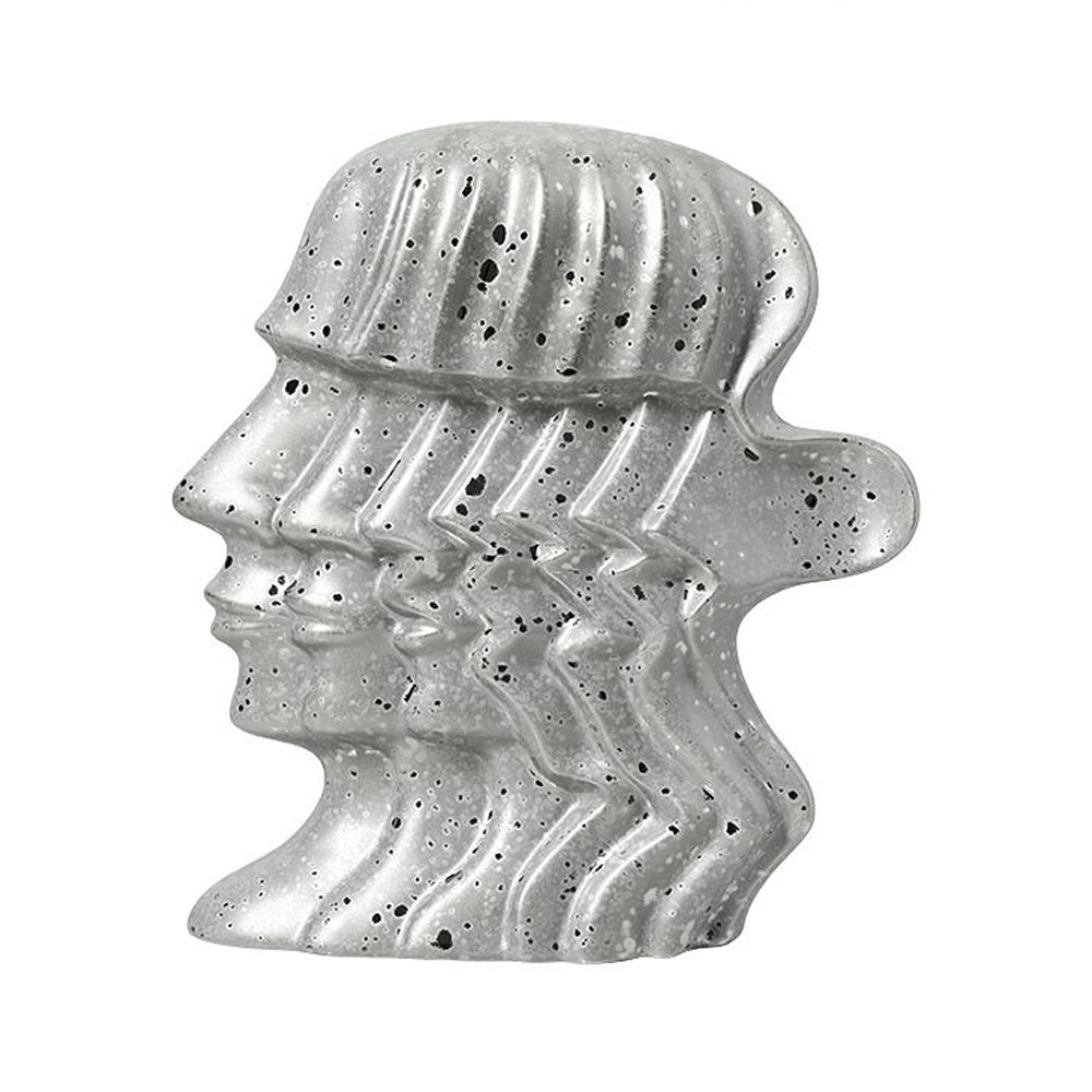 Silver Ceramic Abstract Figurative Sculpture FD-D25111