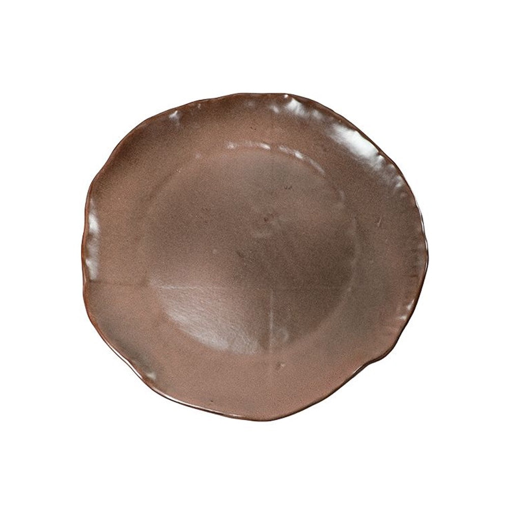 Brown Ceramic Decorative Plate FD-D25113A