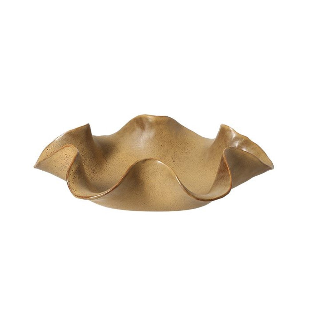 Dark Beige Ceramic Decorative Bowl - Medium FD-D25114B