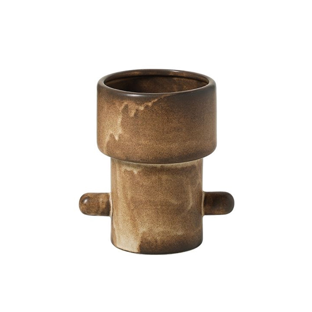 Brown Ceramic Vessel - B FD-D25122C