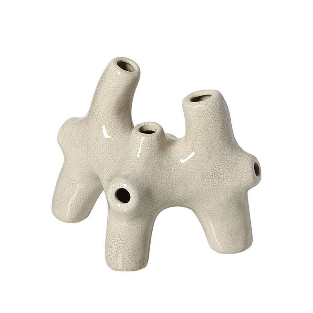 Offwhite Ceramic Organic Bud Vase - Small FD-D25132B