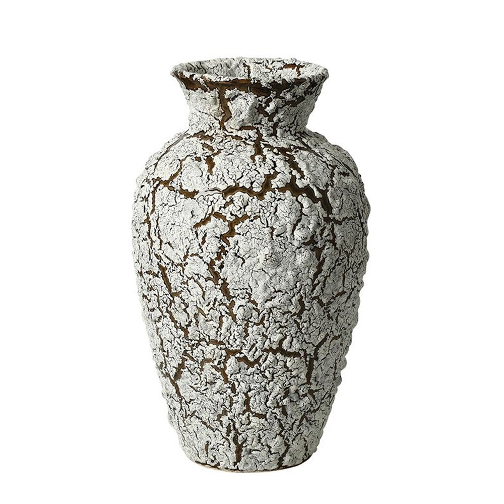 Antique Ceramic Vase with Crackled Effect - Large FD-D25159A