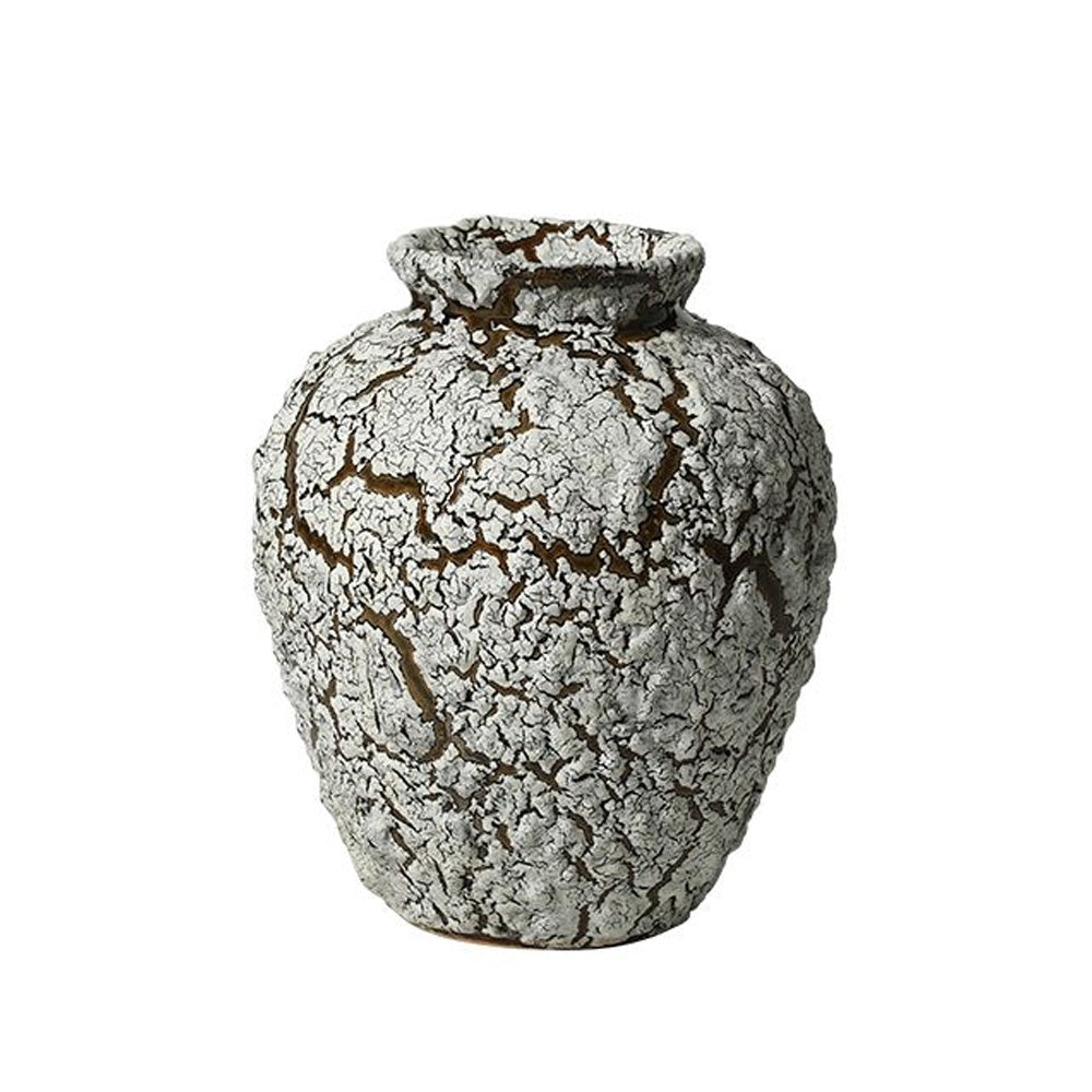 Antique Ceramic Vase with Crackled Effect - Medium FD-D25159B
