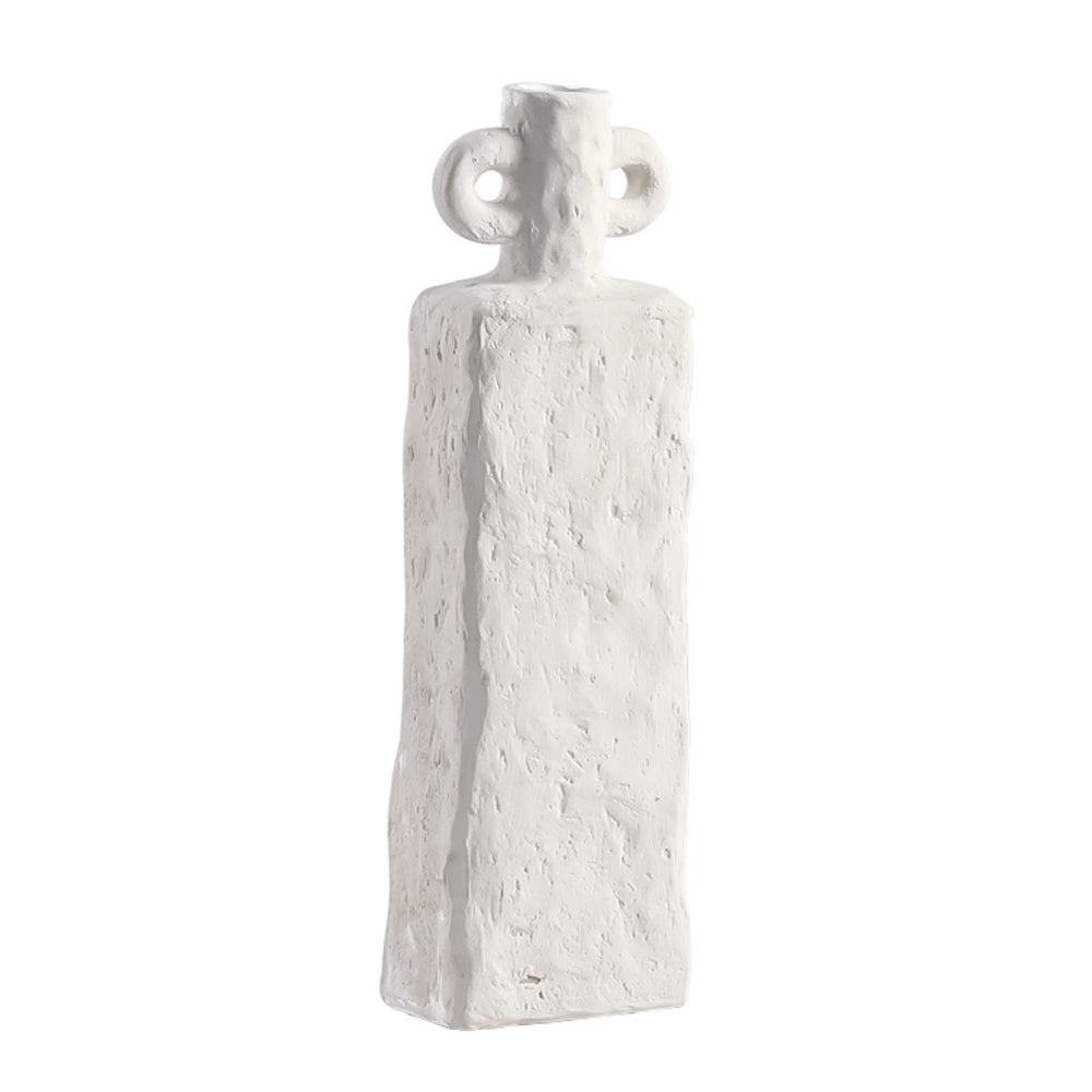 White Ceramic Organic Shaped Vessel - Tall FF-D24025A