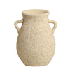 Beige Textured Cement Vase with Handle Detail FF-D24066