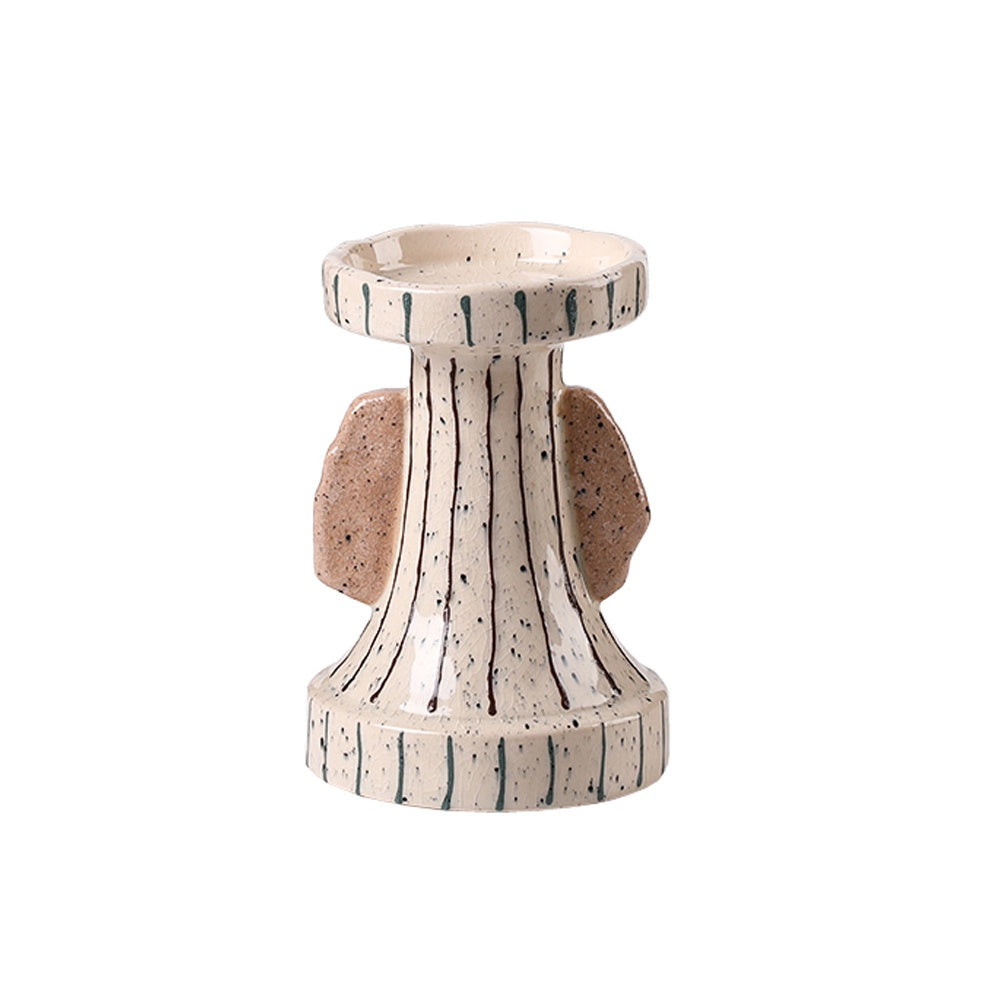 Handpainted Ceramic Candleholder - Small FF-D24109B