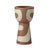 Clay & Cream Ceramic Patterned Vase  FF-D24135A