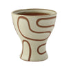 Clay & Cream Ceramic Patterned Vase  FF-D24135B