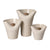 Beige Ceramic Vase with Pebble Detail - Large FF-D24137A