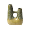 Yellow &  Green Ceramic Organic Vase - B FF-D24143