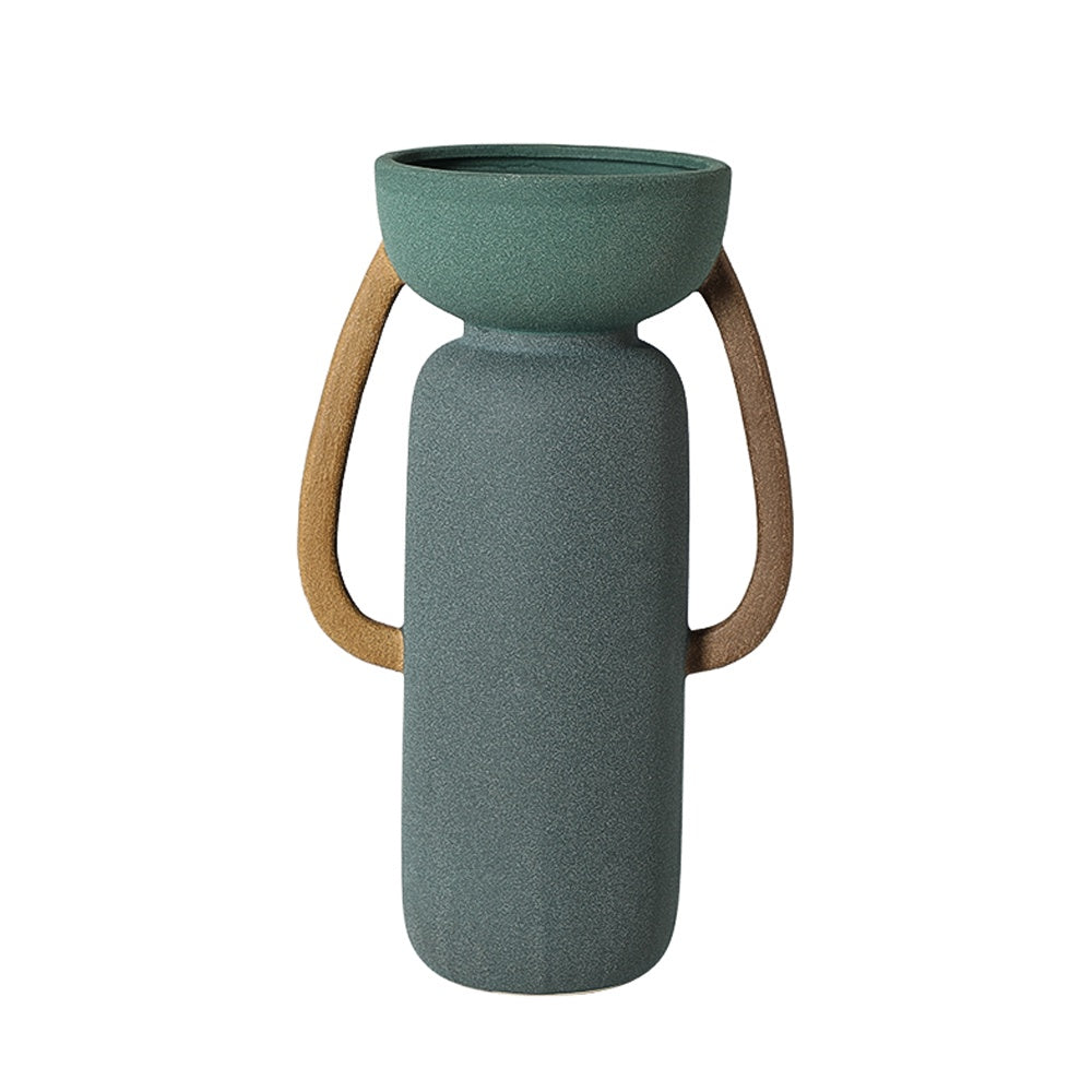 Teal & Ochre Amphora - Large FF-D25066A