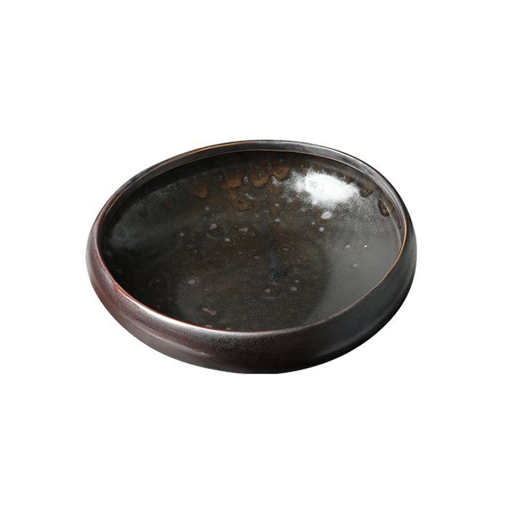 Ceramic Antique Glaze Decorative Shallow Bowl - B FF-D25117B