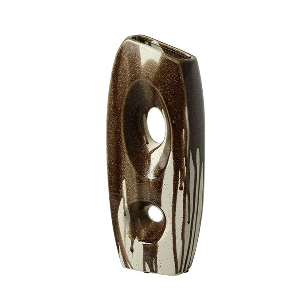 Ceramic Vase with Drip Detail - B FF-D25143B