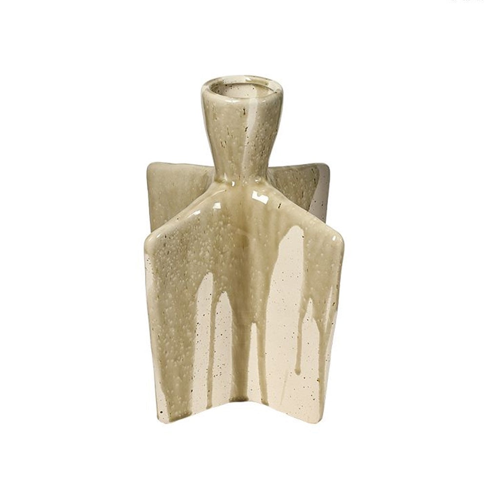 Ceramic Vase with Drip Detail - A FF-D25163B