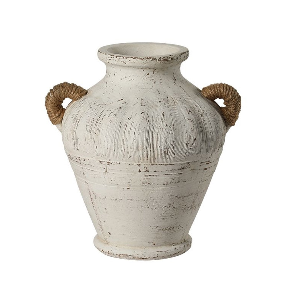 Antique Ceramic Vessel with Hemp Handle Detail FF-D25164A