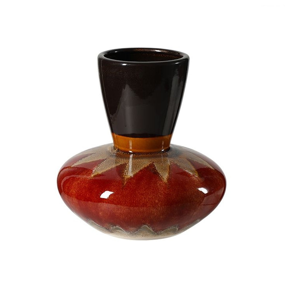 Black & Red Ceramic Vase - Small FF-D25169B