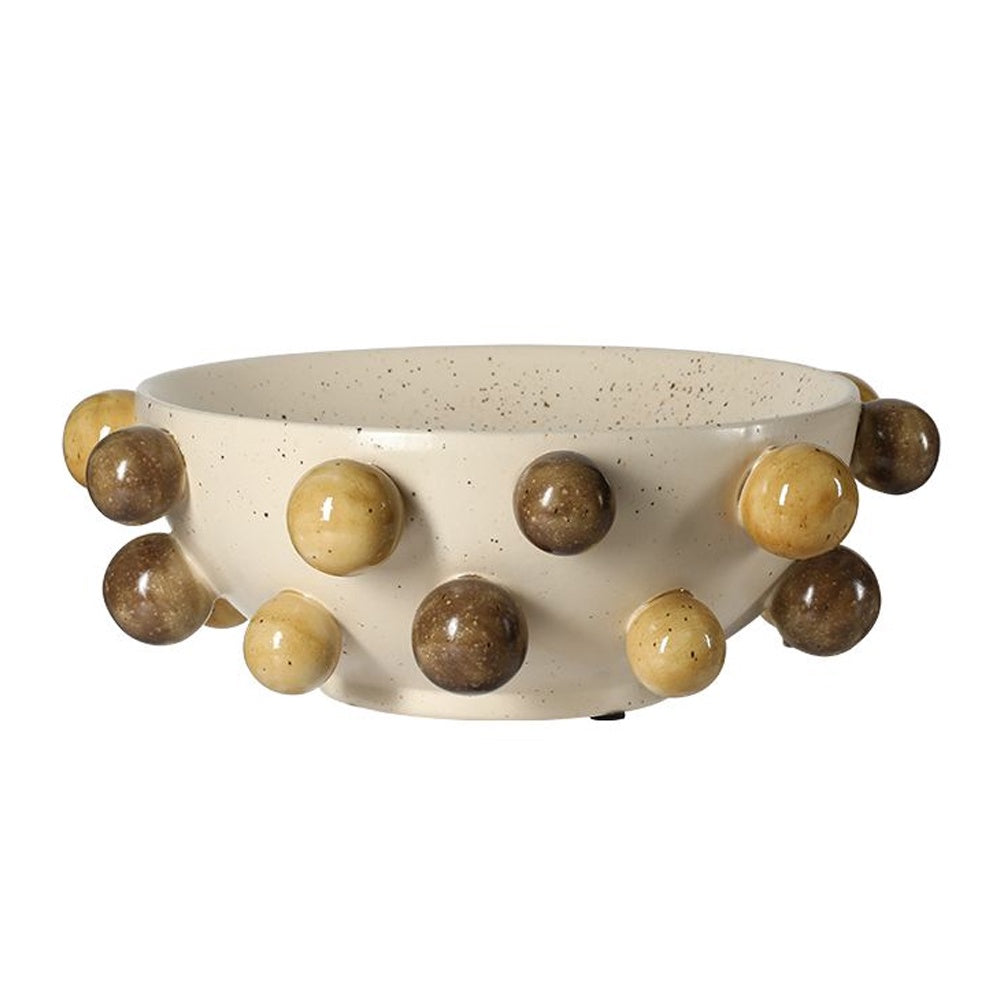 Handmade Ceramic Bowl with Ball Detail FF-D25179