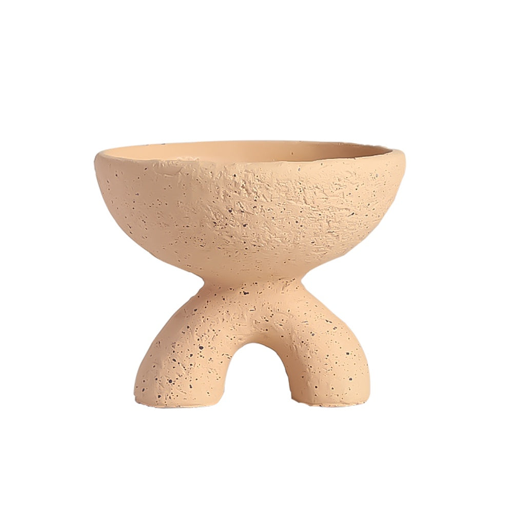 Peach Cement Planter with Arch Base FF-SN24018B