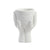 White Textured Cement Vase with Hand Detail FF-SN24022B