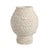 Offwhite Cement Vase with Ruffle Detail FF-SN24026