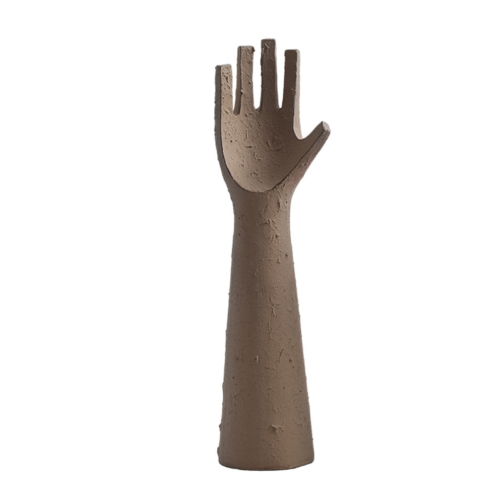 Dark Taupe Resin Hand Sculpture - Large FF-SZ24010A