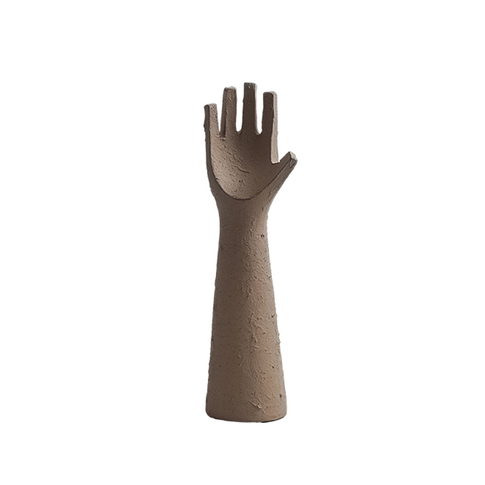 Dark Taupe Resin Hand Sculpture - Small FF-SZ24010B