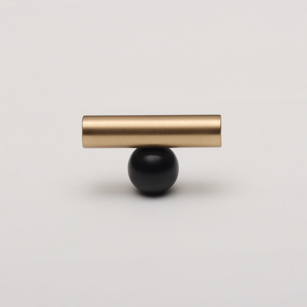 Cassian Pull - Brushed Brass & Black HK0131-BBK-T50