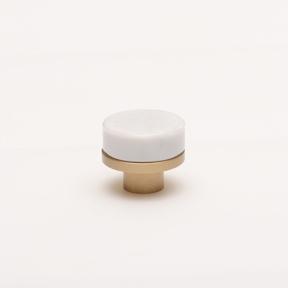 Luca Knob - White Marble HK0600-WT