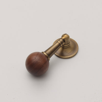 Lucius Pull - Walnut & Antique Brass HK0805-4-WL-BN