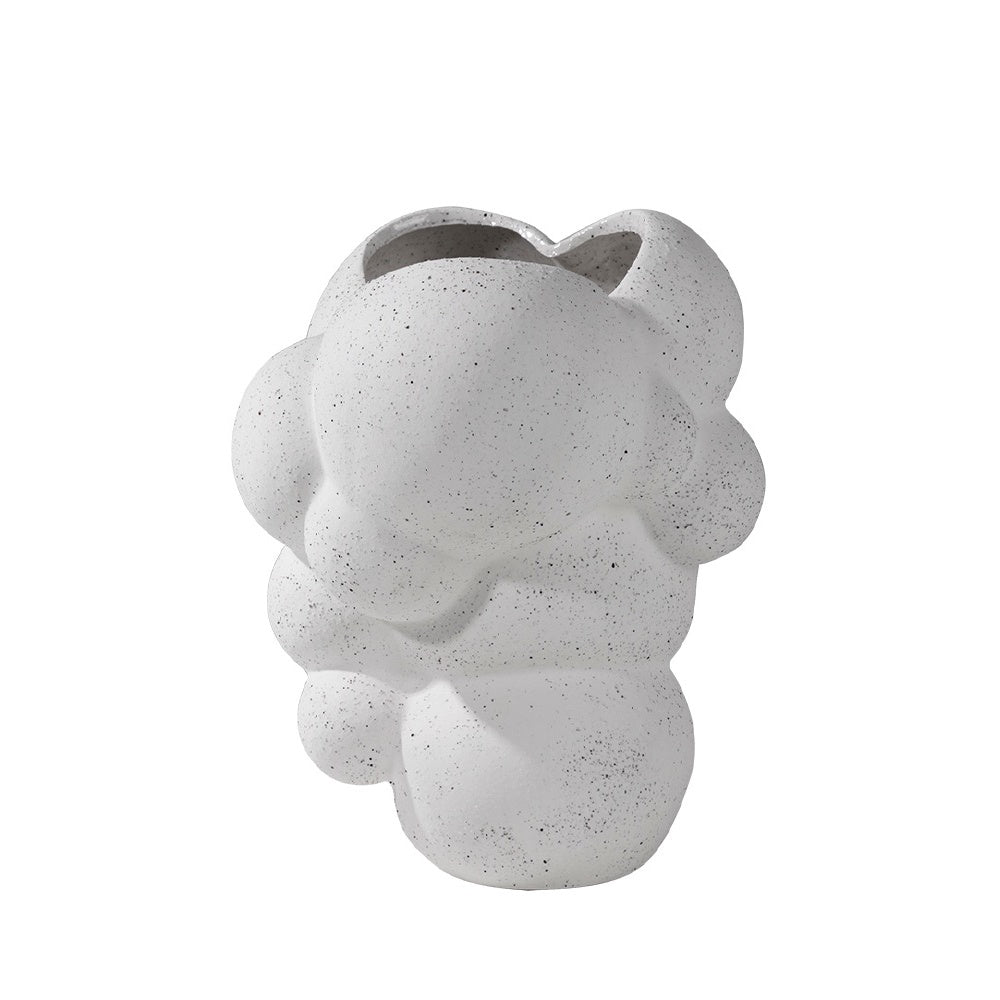 White Ceramic Bubble Vase HPST4357W