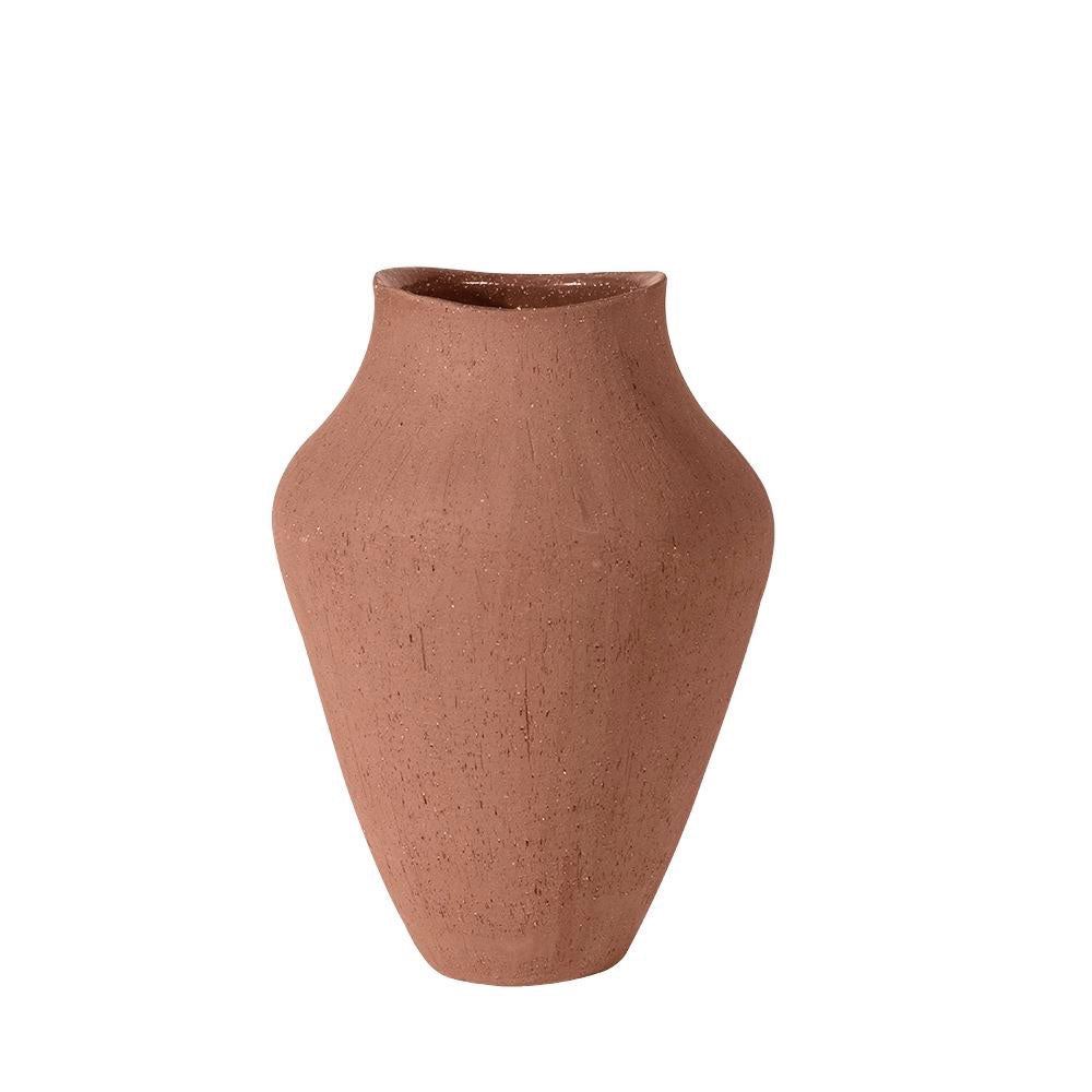Clay Colored Speckled Ceramic Vase HPST4601O